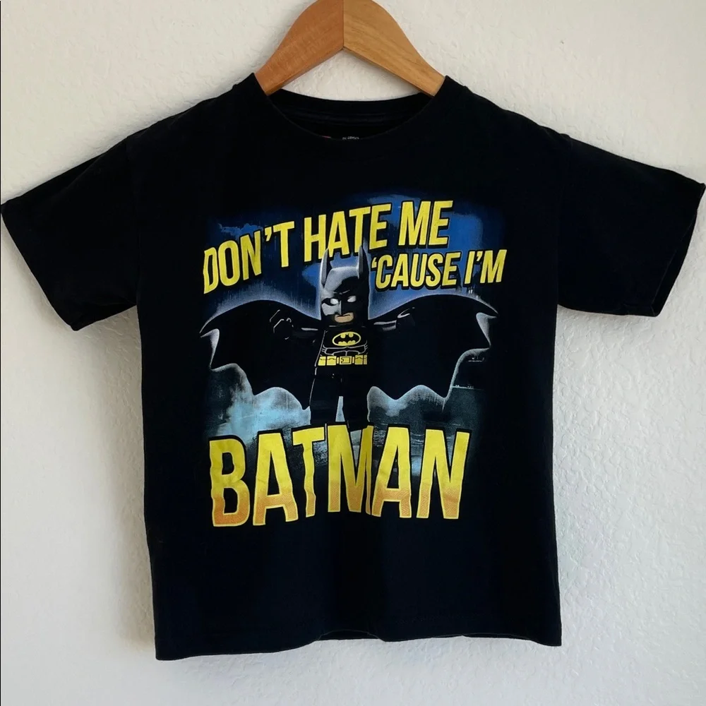 LEGO & DC COMICS Black Batman Graphic T-Shirt • Large